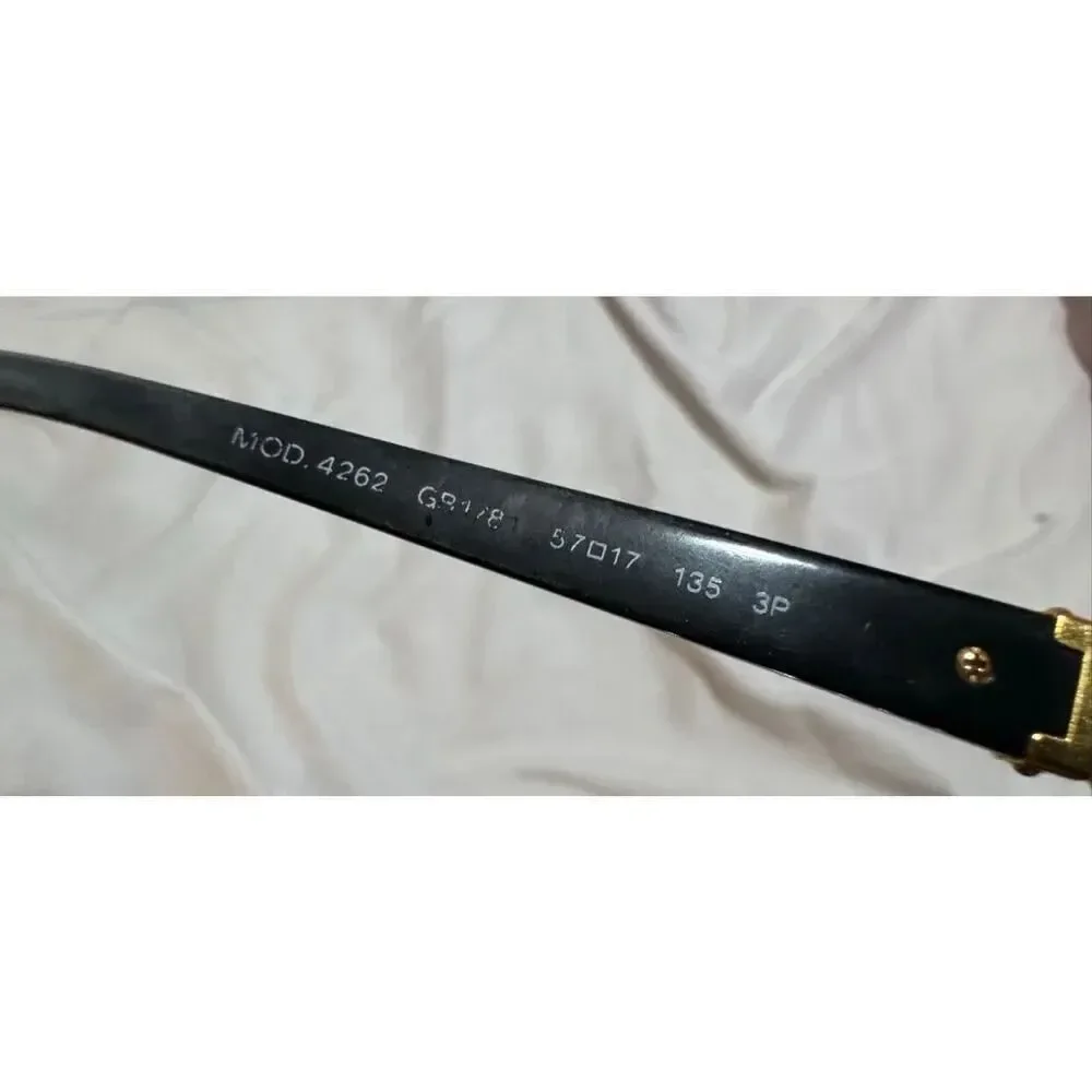 VERSACE vintage Medusa head oversized sunglasses mod-4232 black gold y2k